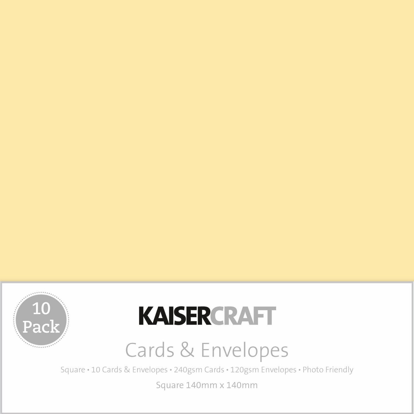 Square Card Pack - Cream