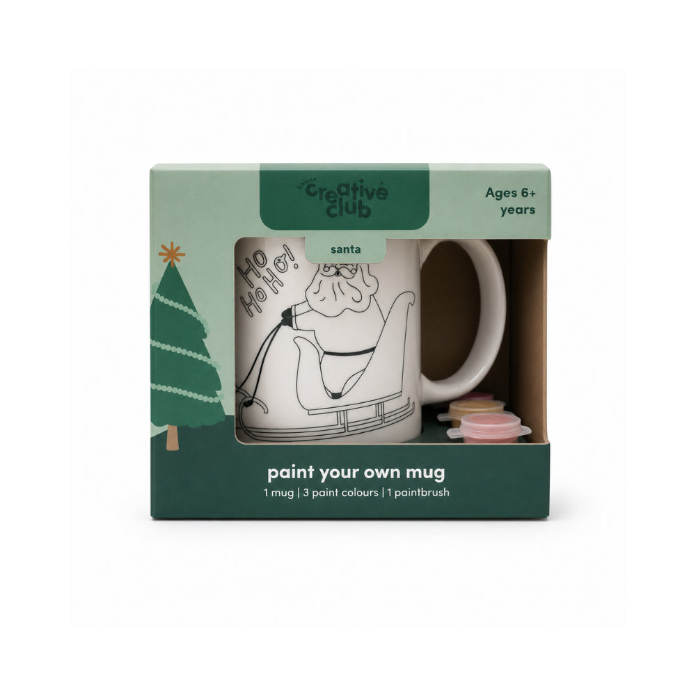 Christmas Kids Paint Your Own Novelty Mug - SANTA
