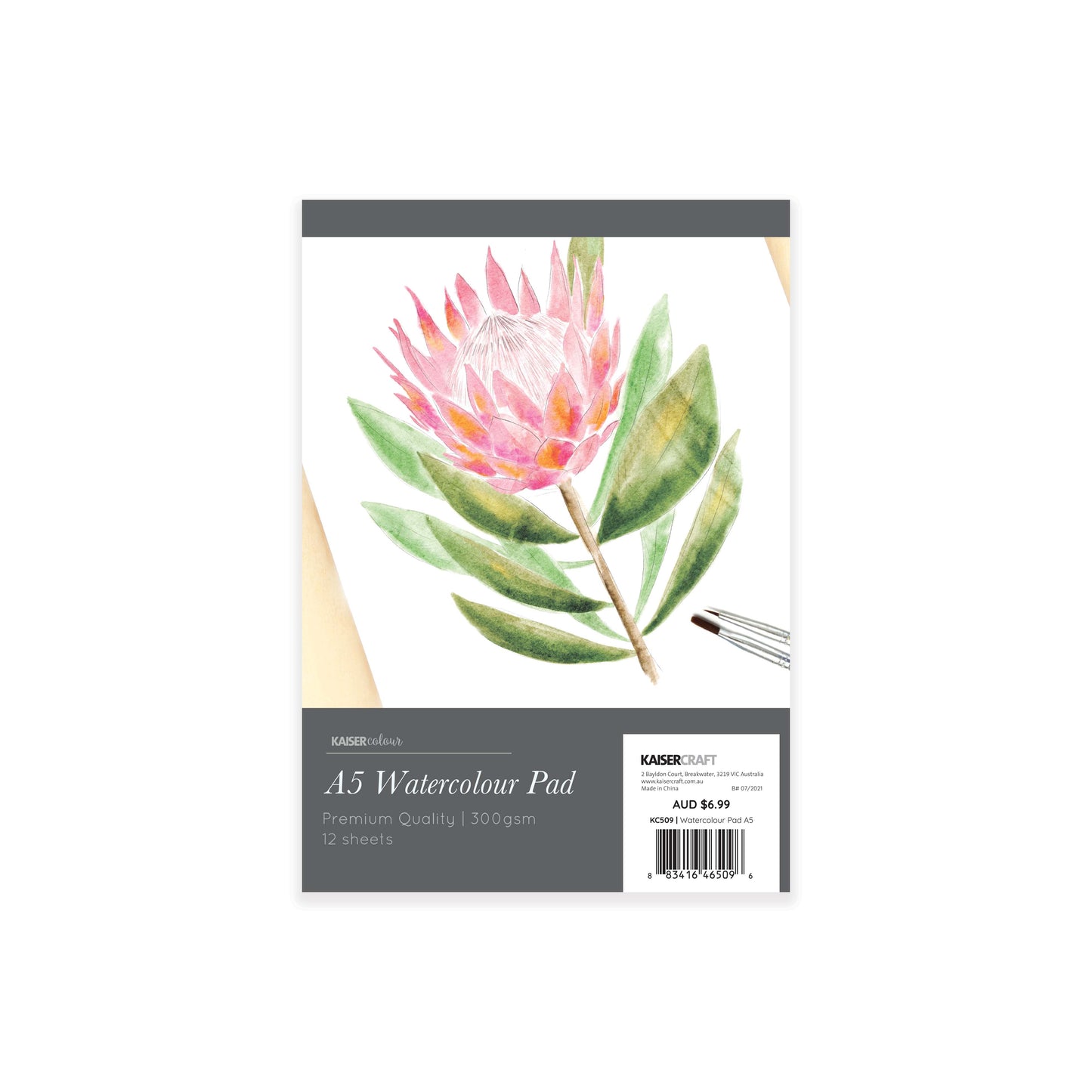 Watercolour Pad A5, 12 sheets