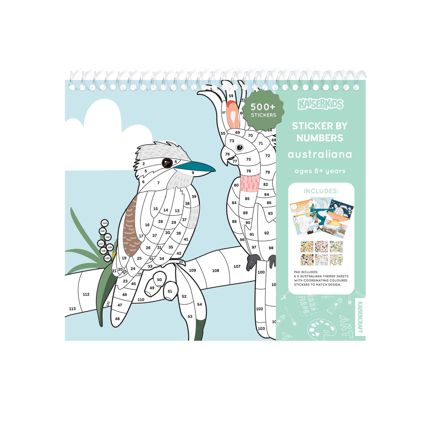 Kaiser Creative Club - Kids Sticker By Number - AUSTRALIANA
