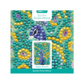Kaisercraft Sparkle Pocket Mirror - BRIGHT PEACOCK RECTANGLE