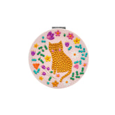 Kaisercraft Sparkle Pocket Mirror - HAPPY CAT ROUND