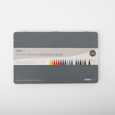 Premium Woodless Watercolour Pencils 20 Pack