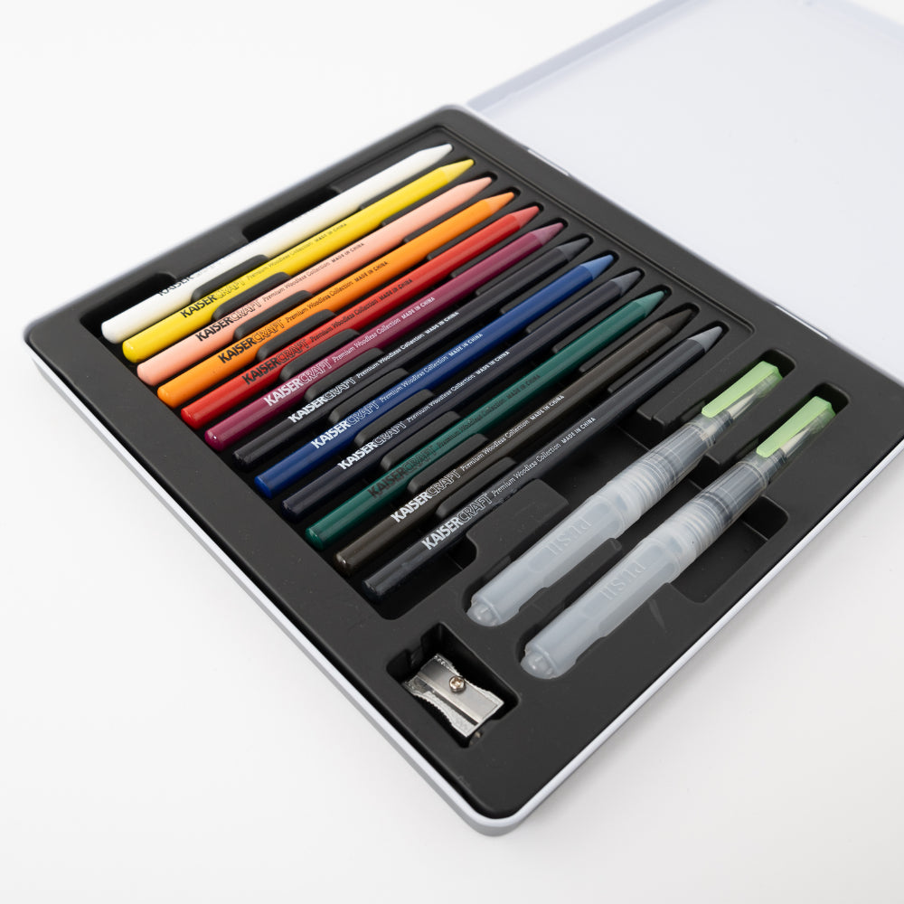 Premium Woodless Watercolour Pencils 20 Pack