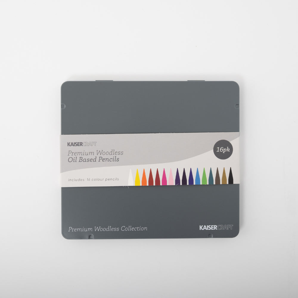 Premium Woodless Oil Based Pencils 16 Pack