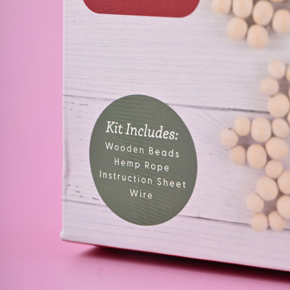 Christmas Make Your Own Wooden Bead Decorations