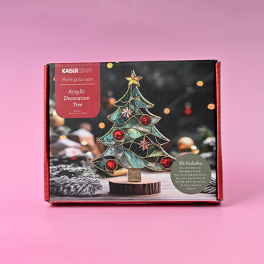 Christmas Paint Your Own Acrylic Decoration Kit - Tree