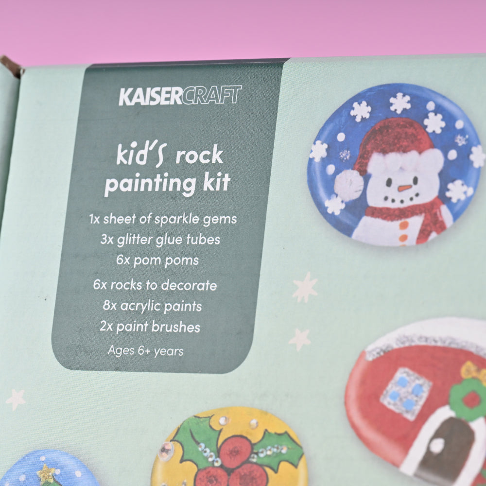 Kid's Christmas Rock Painting Kit