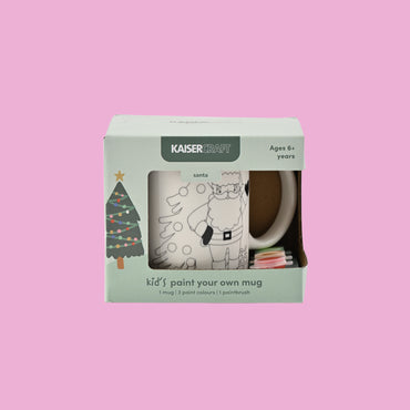 Christmas Paint Your Own Novelty Mug - Santa
