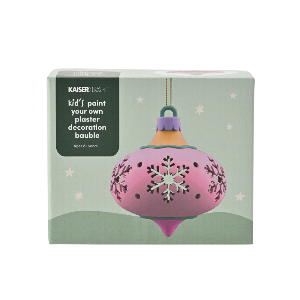 Christmas Plaster Decoration Diamond Coaster - Bauble