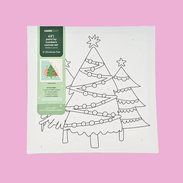 Christmas Paint By Numbers Mini Canvas 30x30cm - O Christmas Tree