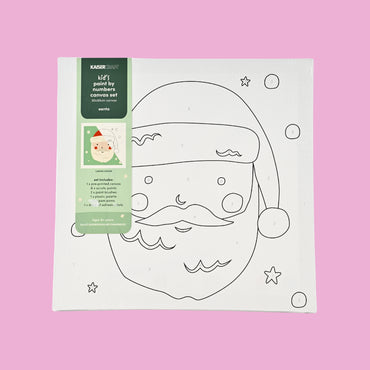 Christmas Paint By Numbers Mini Canvas 30x30cm - Santa