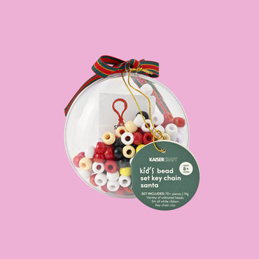 Christmas Bead Set Keychain Decorations - Santa