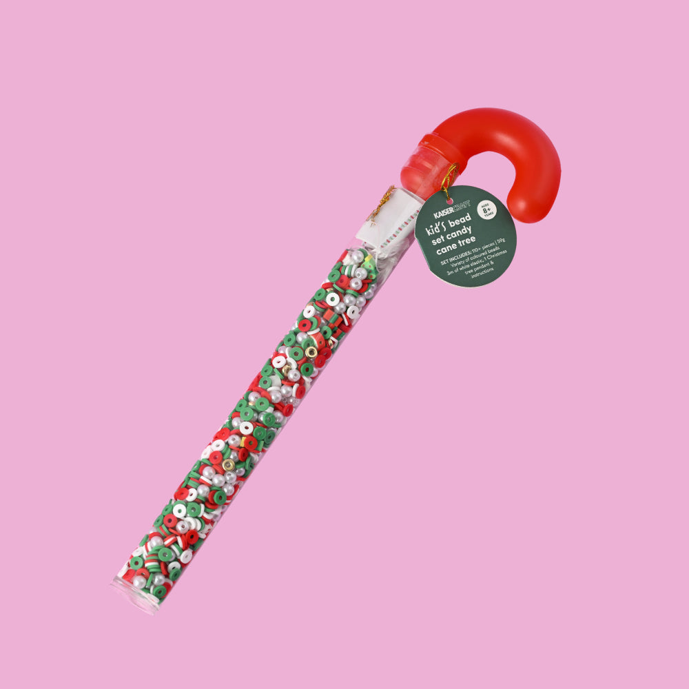 Christmas Kid's  Bead Set Candy Cane - Tree Necklace/Bracelet