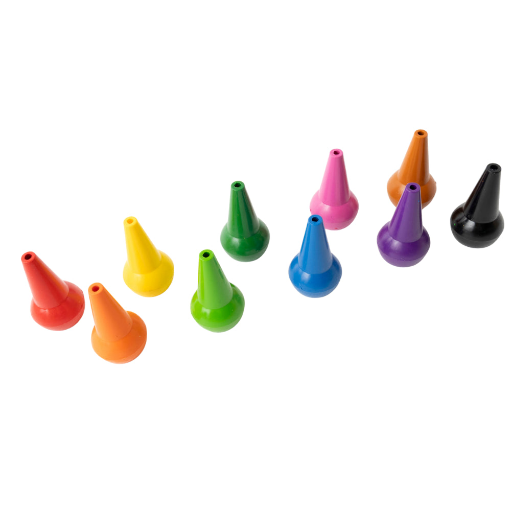 Creative Club Shaped Crayons 10pk - STACKABLE