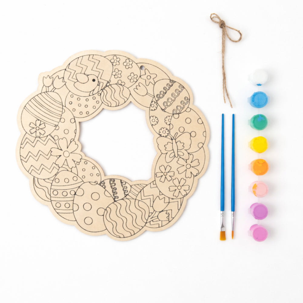 Kids Easter PYO Wooden Wreath