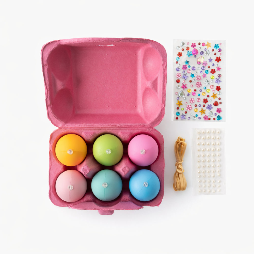 Kids Easter 6pk Sparkle Egg Kit