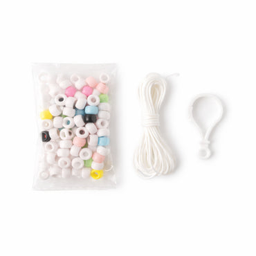 Kids Easter Keychain Bead Set - BUNNY