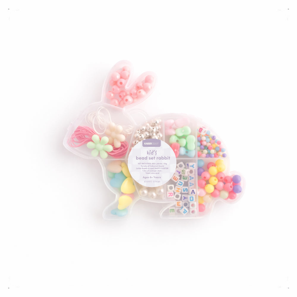 Hoppy Times Kids Easter Bead Set - RABBIT
