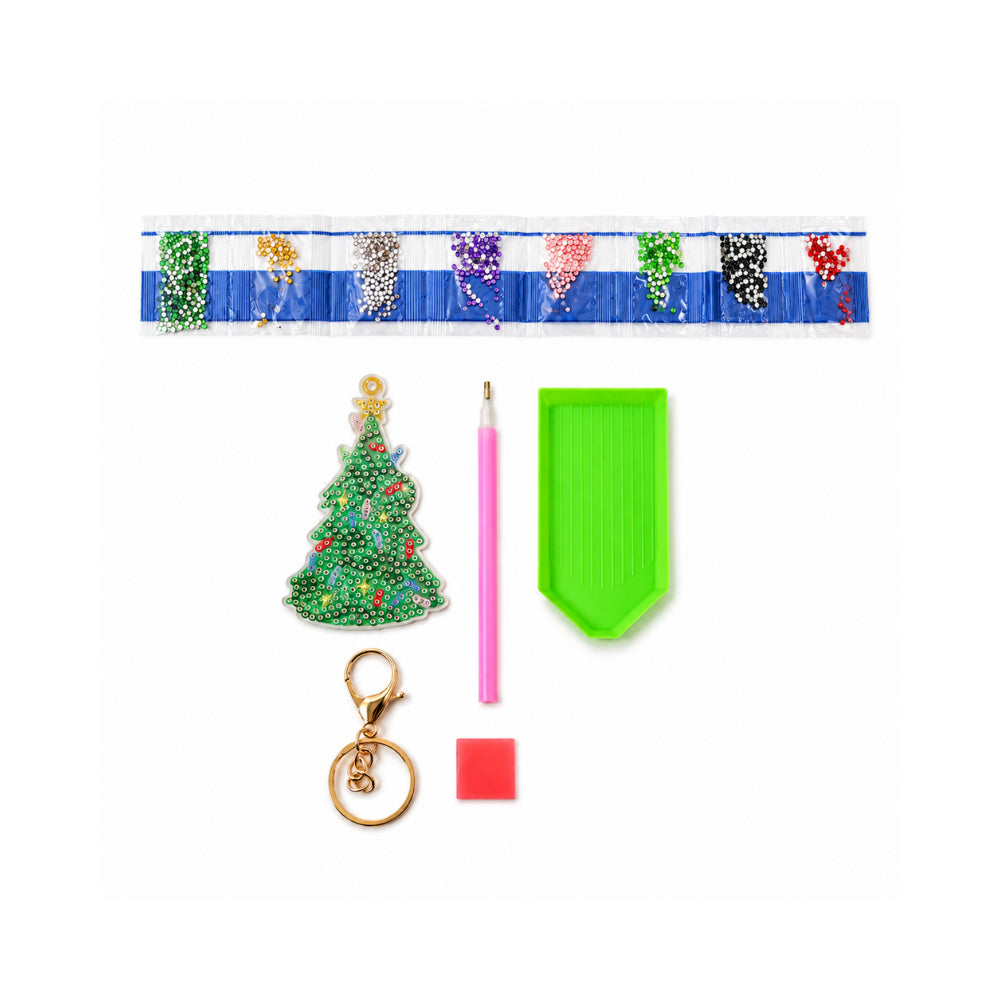 Christmas Sparkle Keyring - TREE