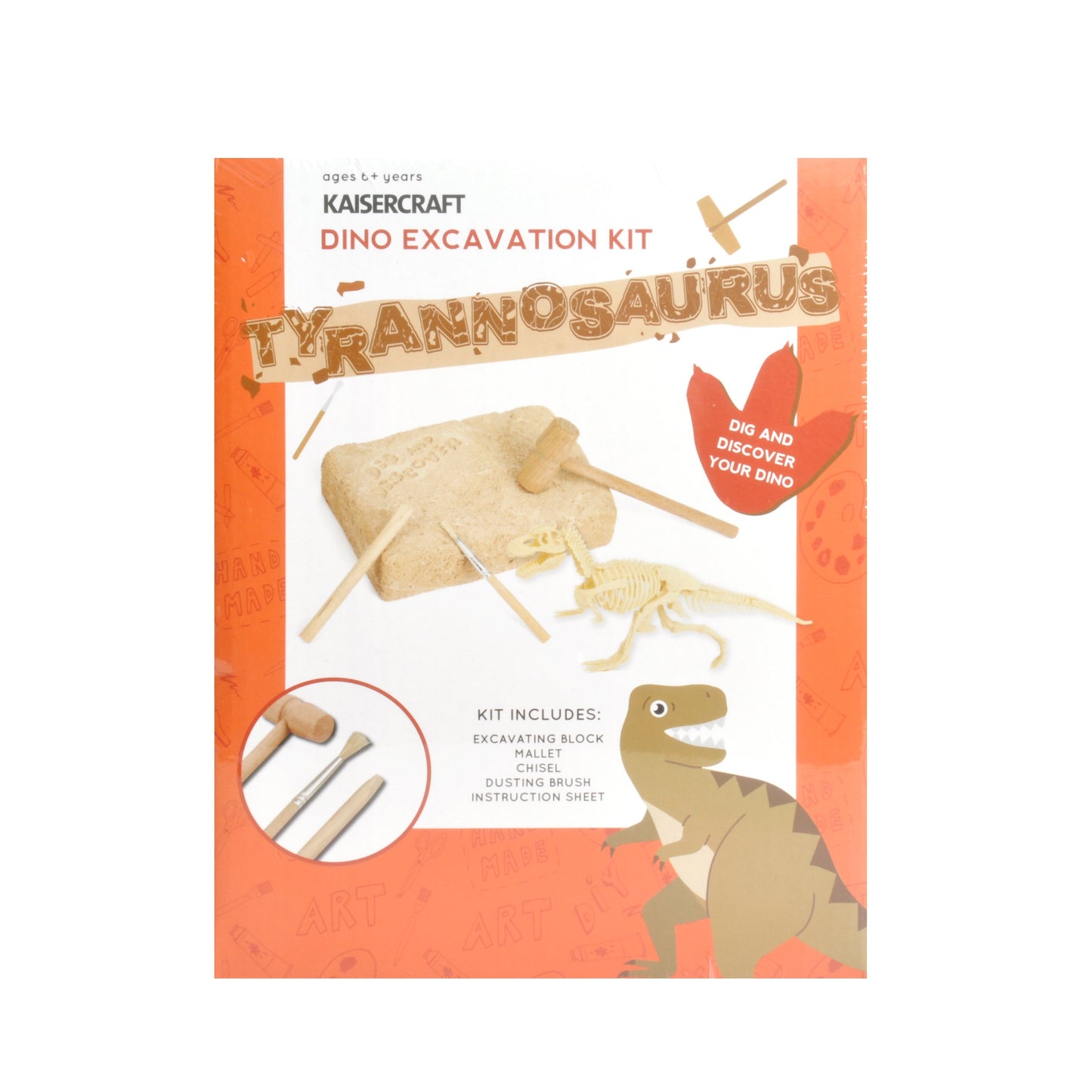 Kaiser Creative Club - Kids Dino Excavation Kit - TYRANNOSAURUS