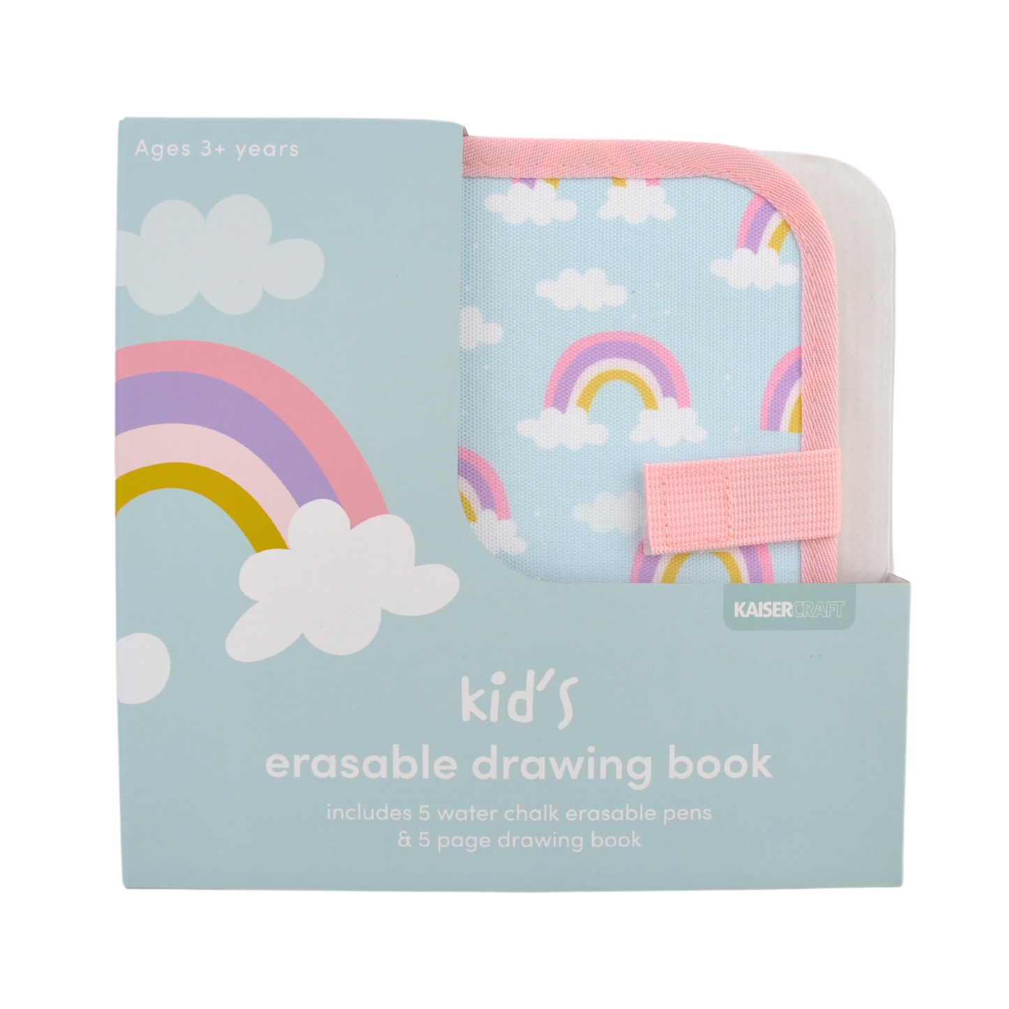 Kaiser Creative Club - Kids Erasable Drawing Book - OVER THE RAINBOW