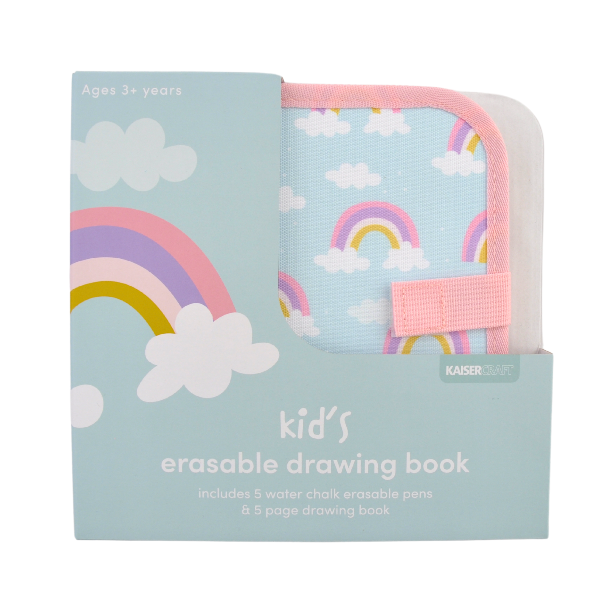 Kaiser Creative Club - Kids Erasable Drawing Book - OVER THE RAINBOW