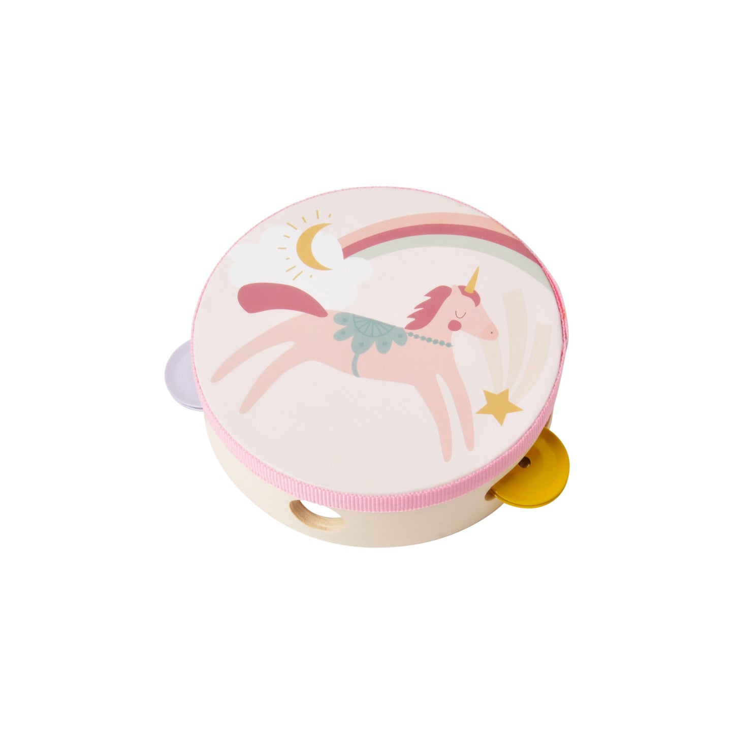 Kaiser Toy Box - Kids Wooden Tambourine - UNICORN