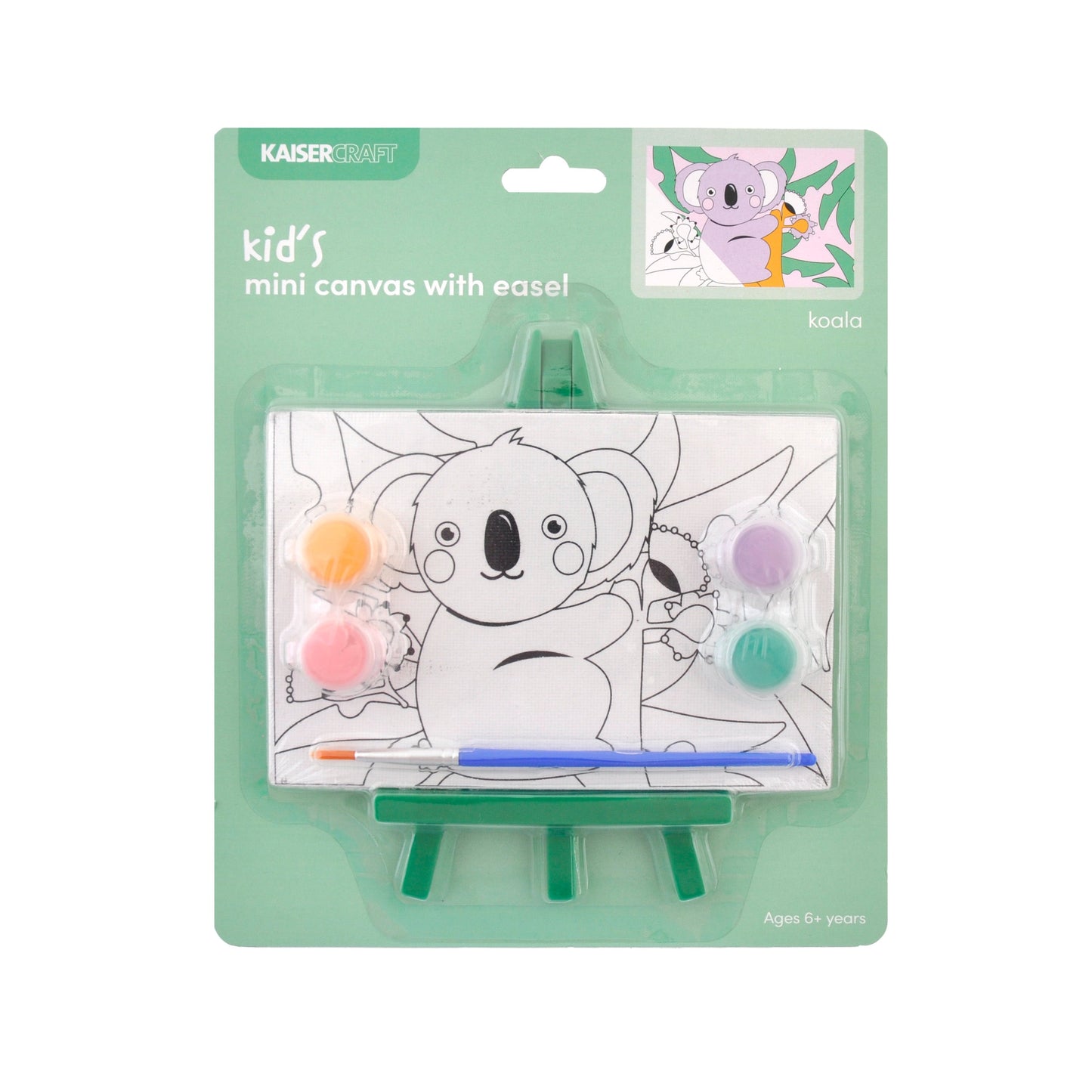 Kaiser Creative Club - Kids Canvas with Easel - KOALA