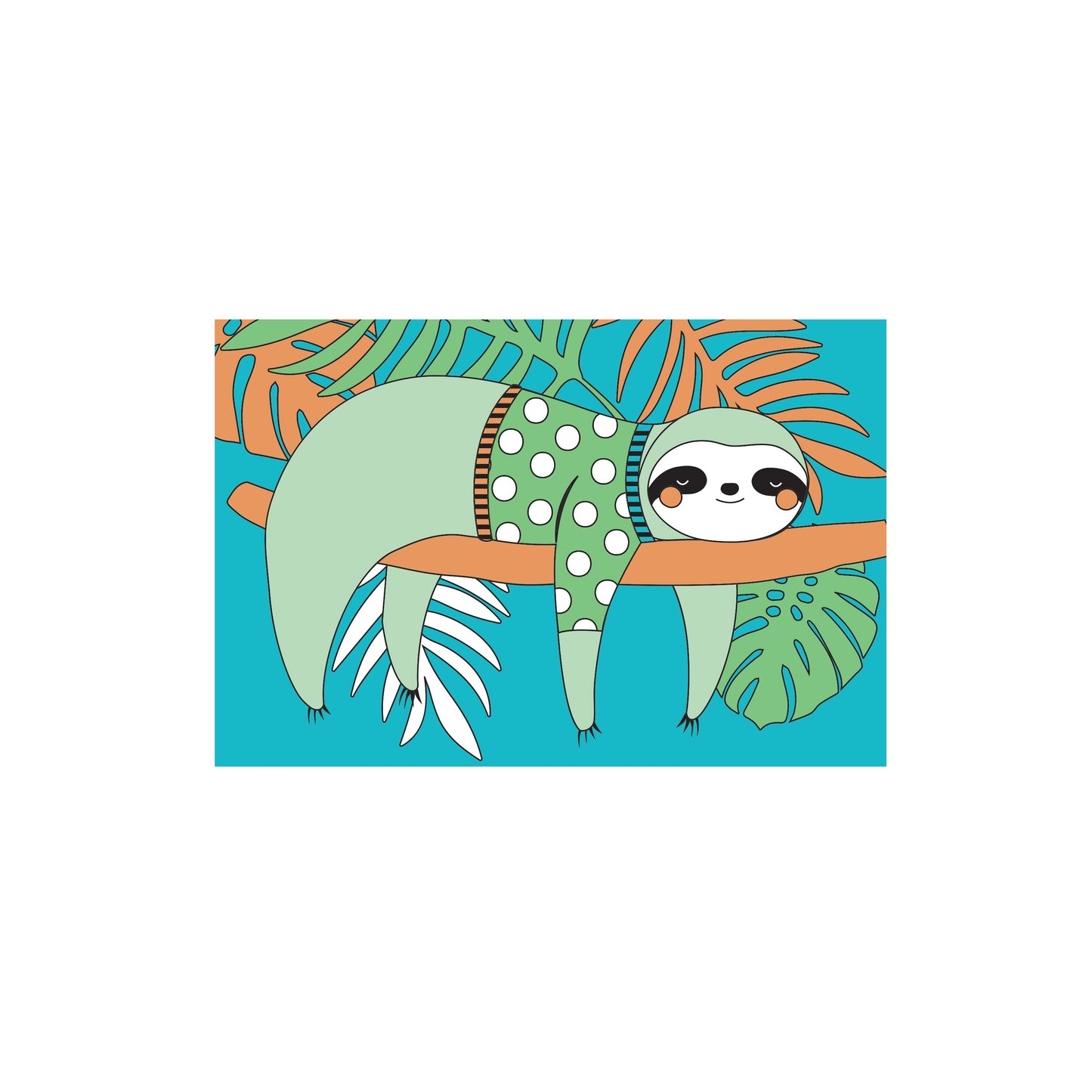 Kids Mini Canvas with Easel - SLOTH