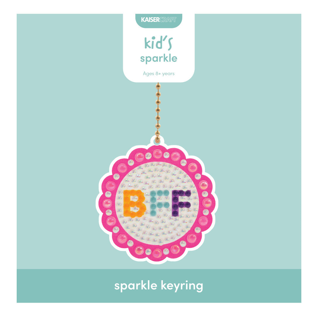 Kaiser Creative Club - Kids Sparkle Keyring - BFF