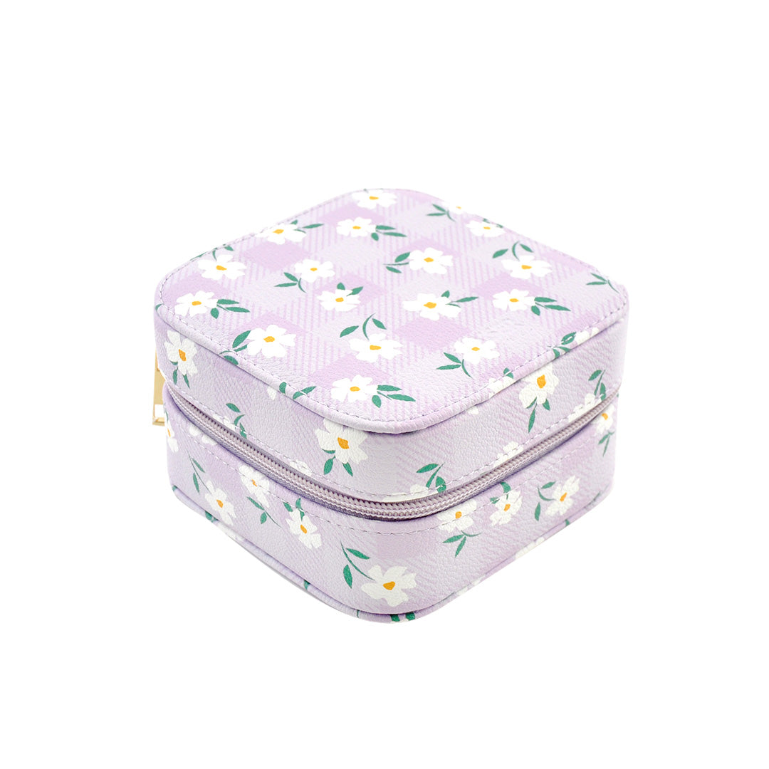 K Mini Kids Jewellery Box - LILAC GINGHAM