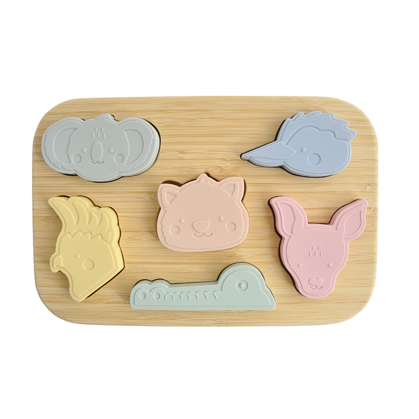 Baby Bamboo & Silicone Puzzle - Aussie