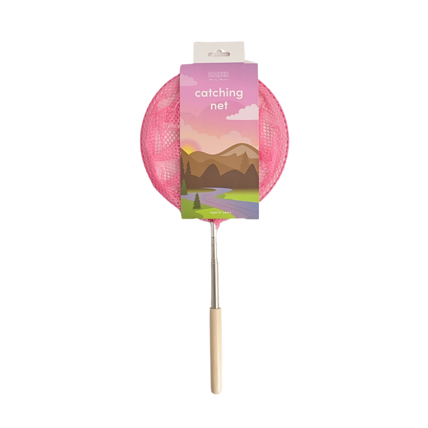 K Mini Explorer Wooden Catching Net - PINK