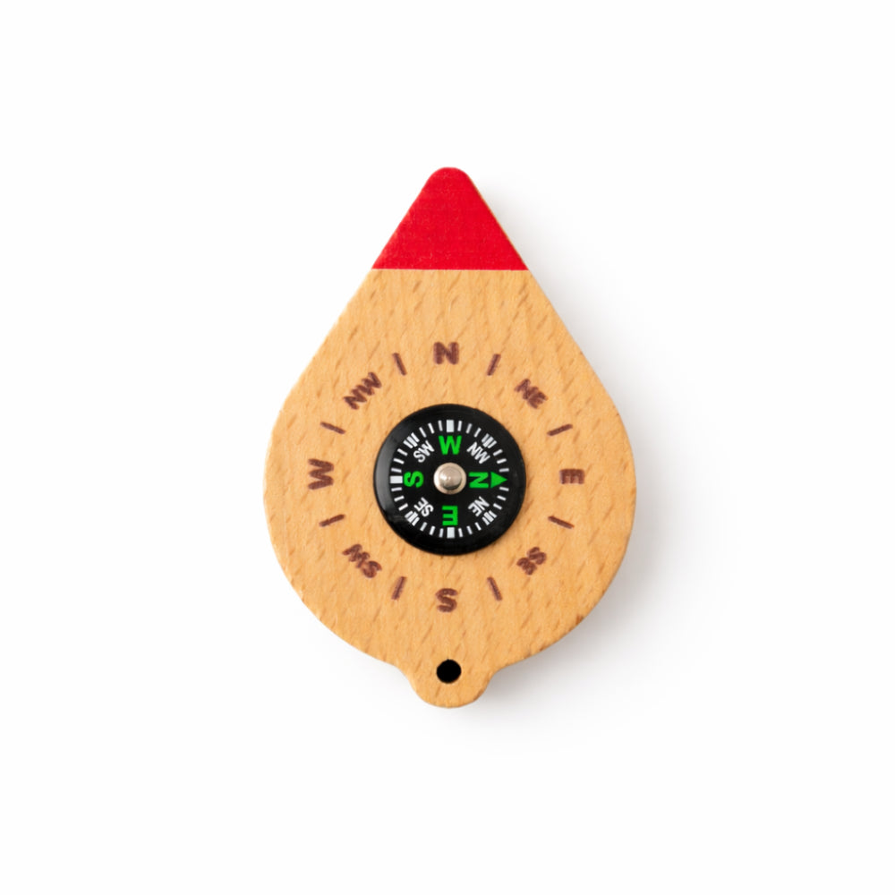 Toy Box - Kids Explorer Wooden Compass - NATURAL
