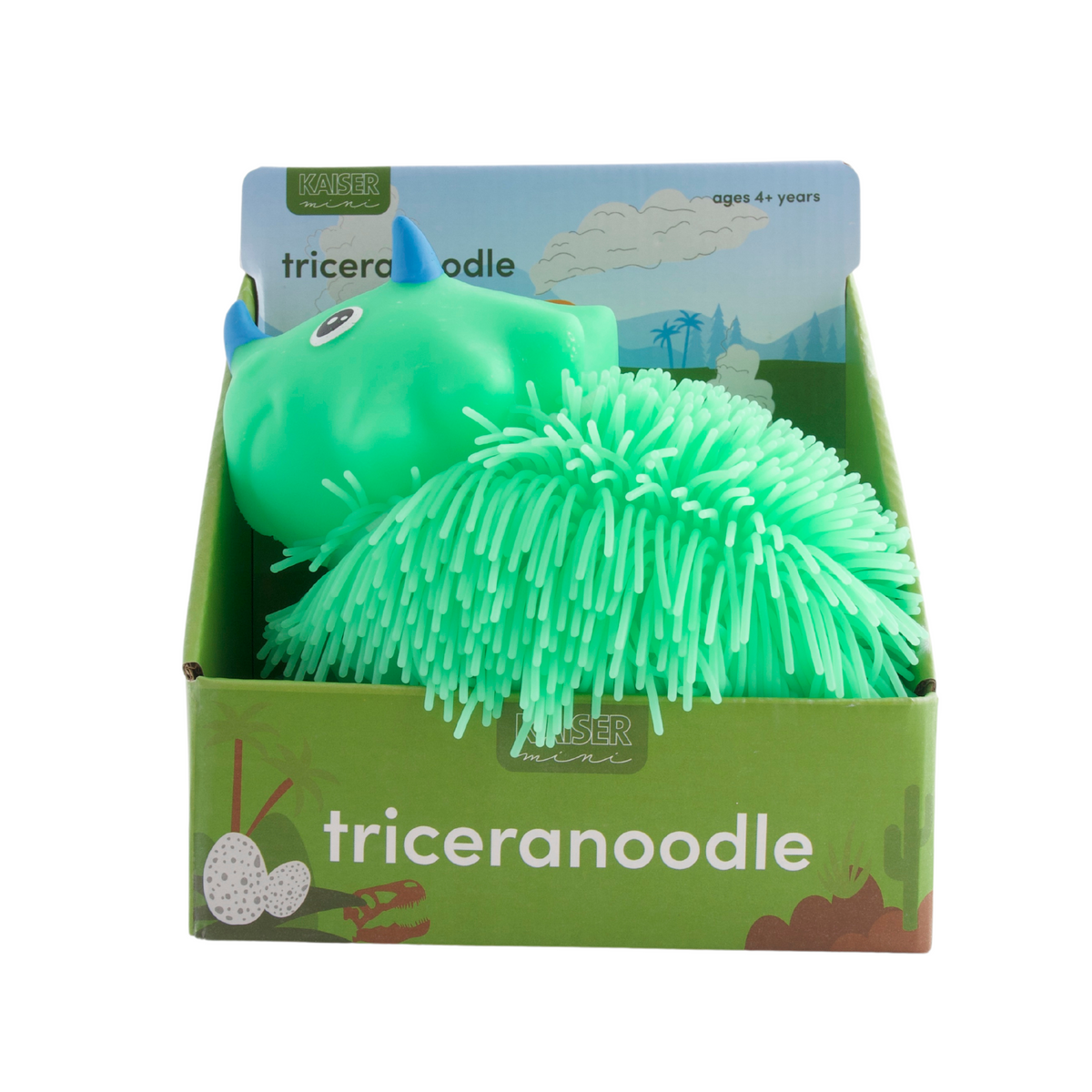 Kaiser Toy Box - Kids Noodle Pet - GREEN TRICERANOODLE