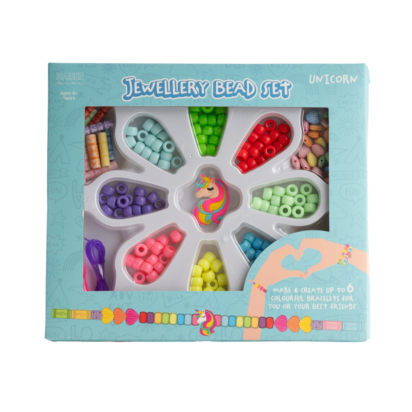 Kaiser Creative Club - Kids Mega Bead Set Sml - UNICORN