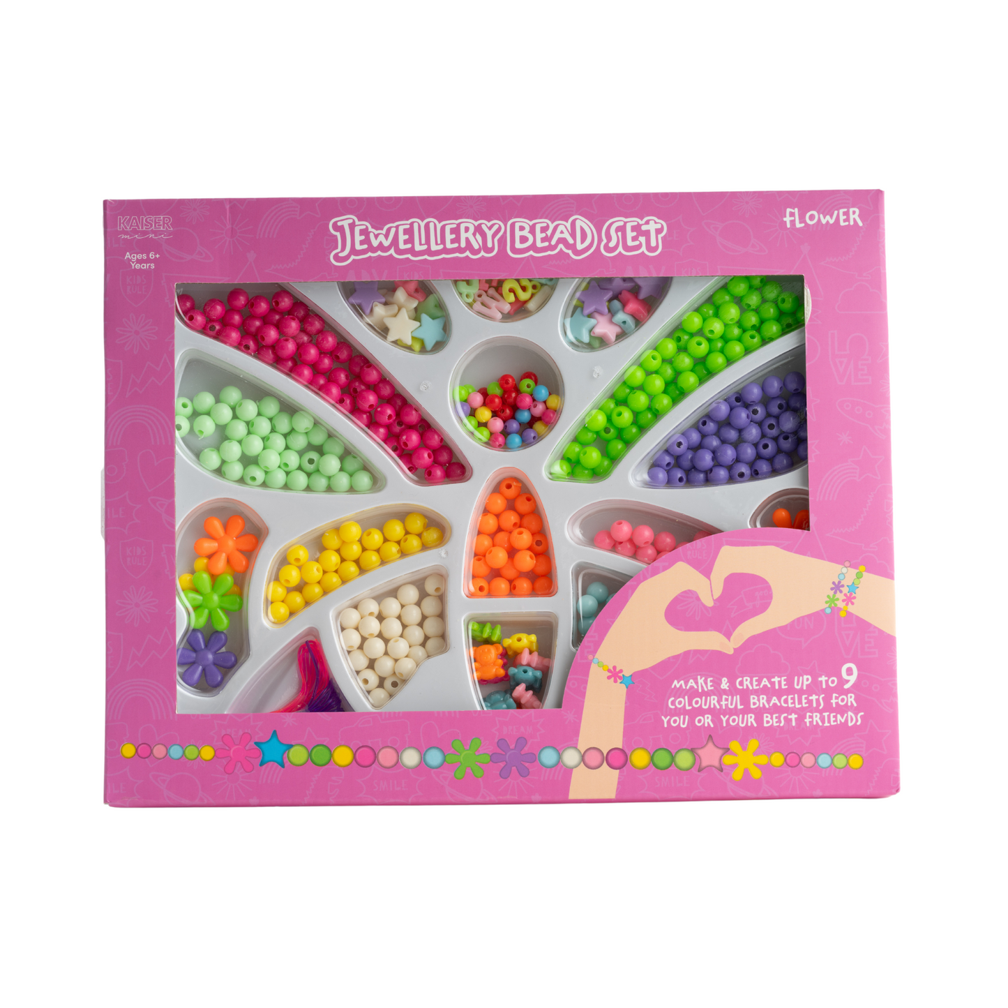 Kaiser Creative Club - Kids Mega Bead Set Med - FLOWER