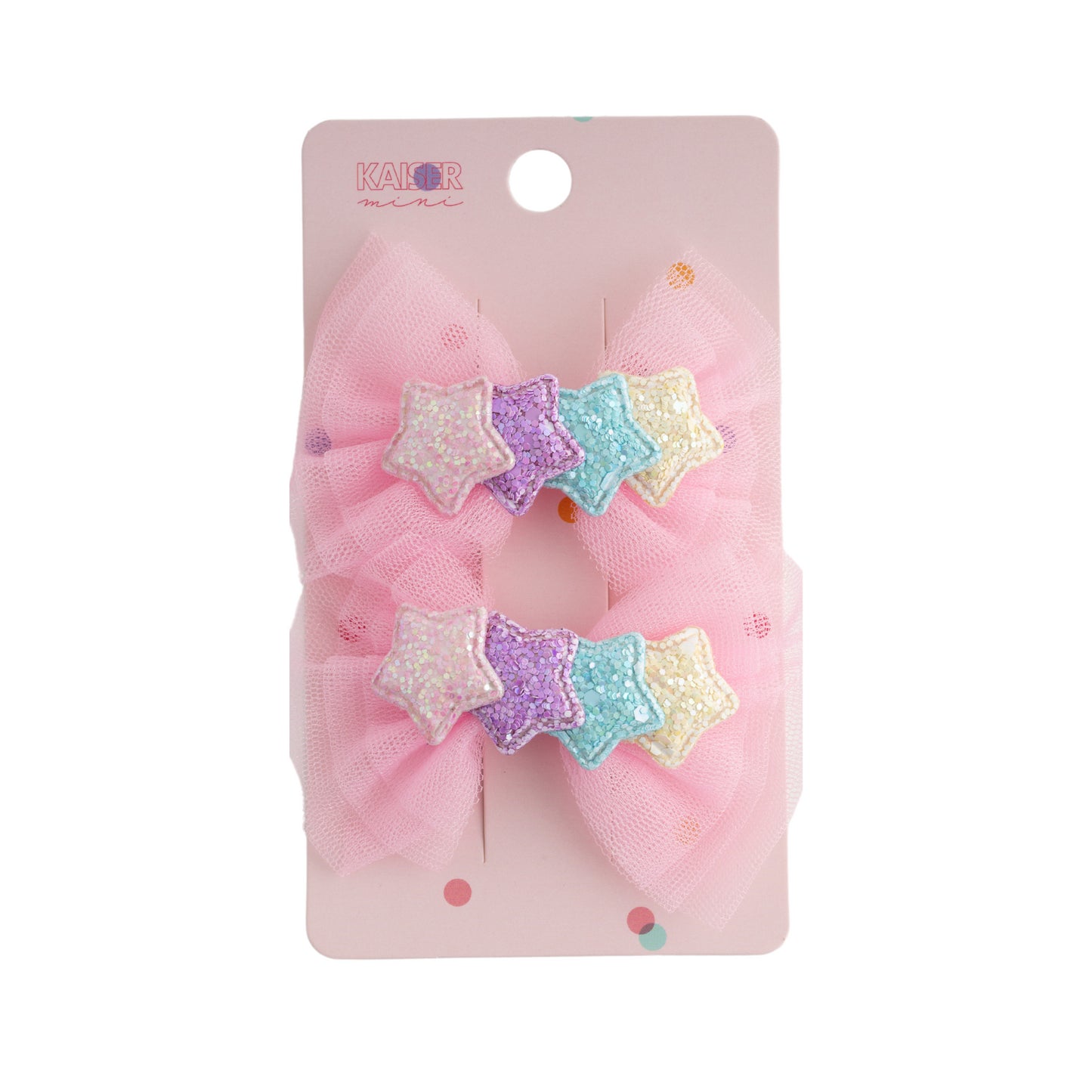 Kids 2pk Bow Hair Clip Set - PINK