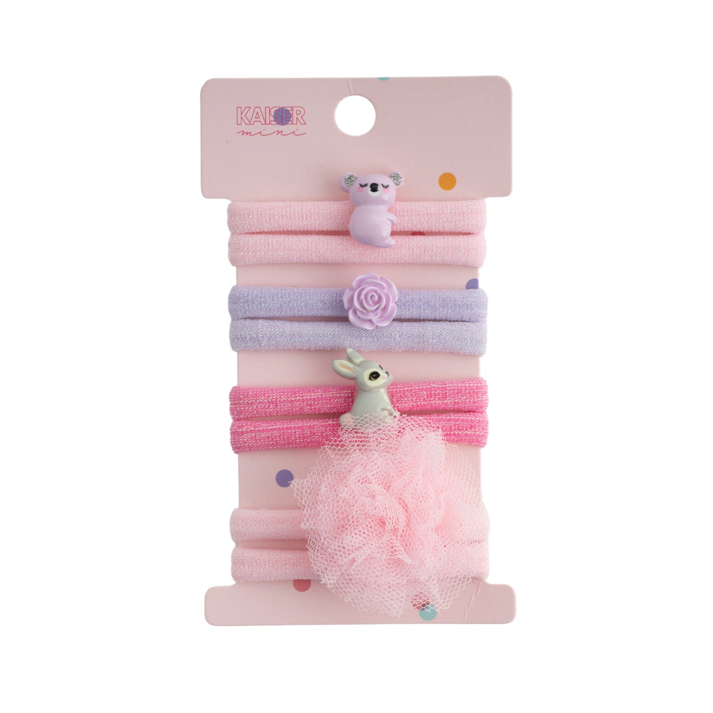 Kids 4pk Novelty Flat Hair Tie Set - KOALA