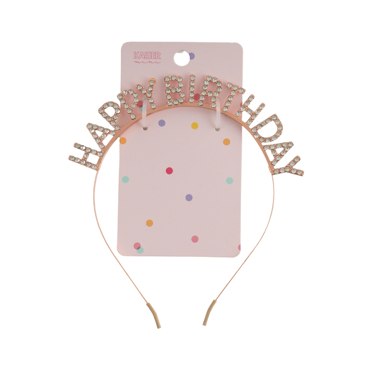 Kids Novelty Headband - BIRTHDAY ROSE GOLD