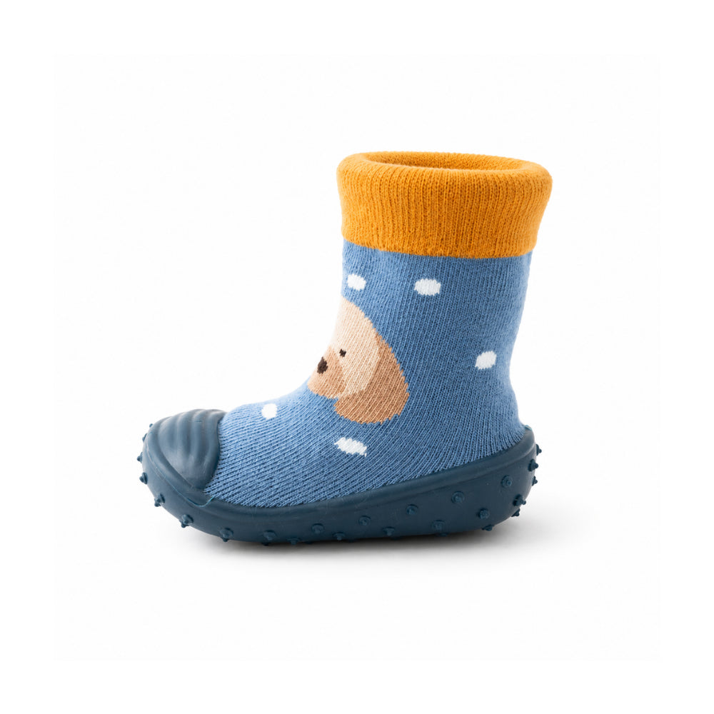 Peek-A-Boo Collection Baby Rubber Socks 12-18 months - PUPPY