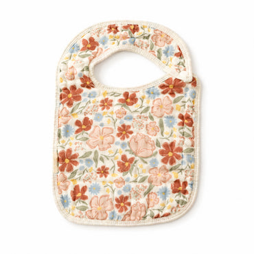 Peek-A-Boo Collection Baby 2pk Muslin Bib - PRETTY GARDEN