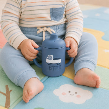 Peek-A-Boo Collection Printed Silicone Sippy Cup - TRUCK