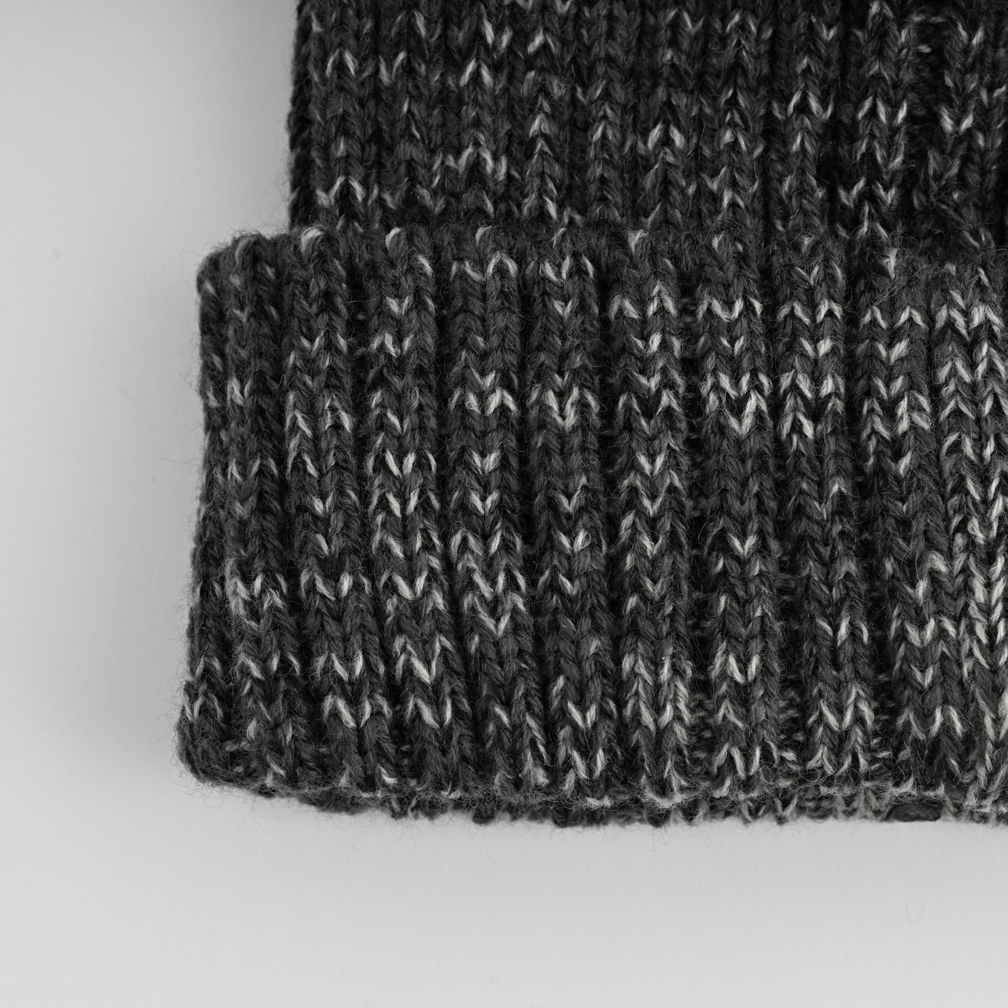 K Mini Winter Beanie - CHARCOAL ROAR POM POM