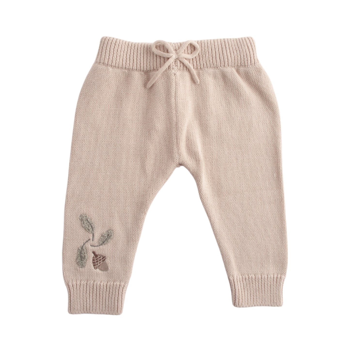 Baby Knit Jogger - OATMEAL Size 6-12M