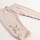 Baby Knit Jogger - OATMEAL Size 0-6M