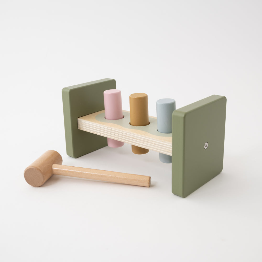 K Mini Baby Wooden Toys - Hammer Bench