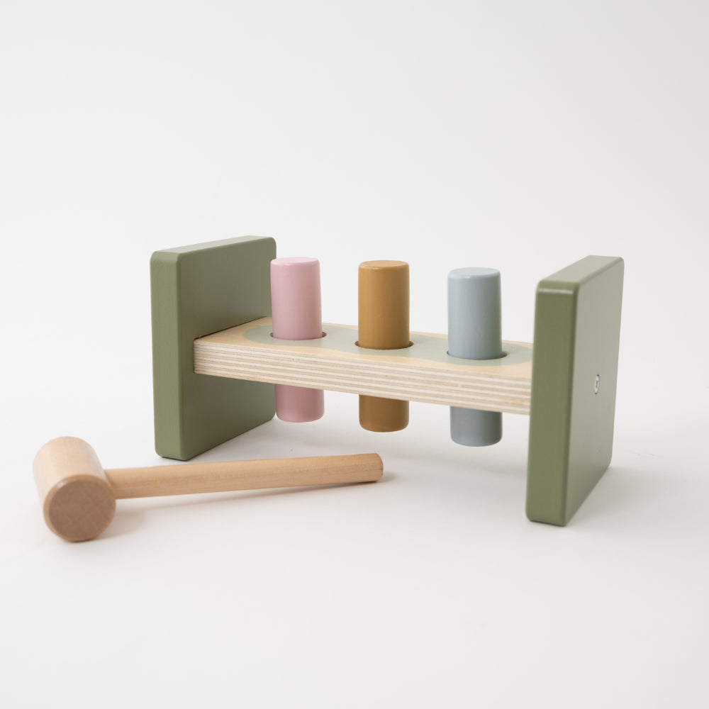 K Mini Baby Wooden Toys - Hammer Bench