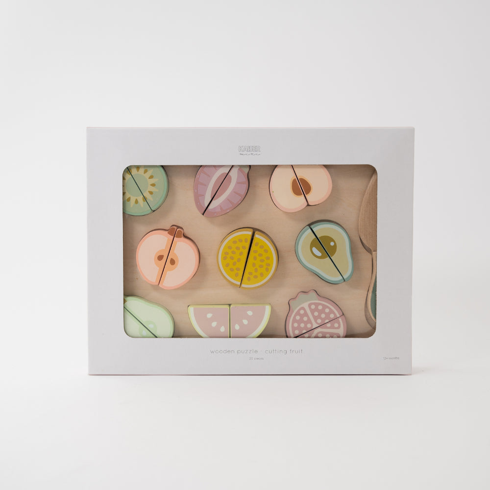 K Mini Baby Wooden Toys - Cutting Fruit Puzzle